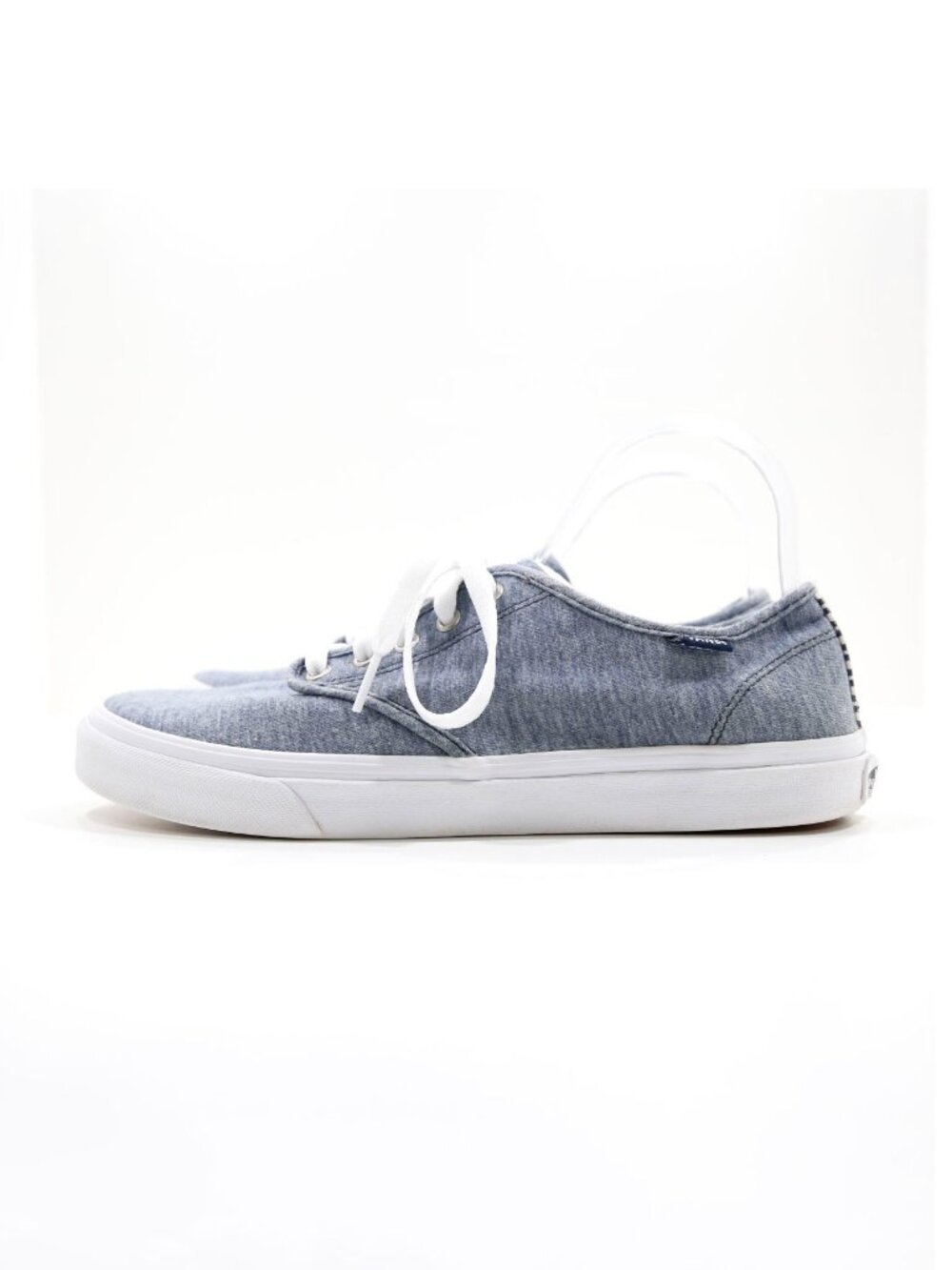 Vans Camden Blue Chambray Low Top Sneakers - Women's 10